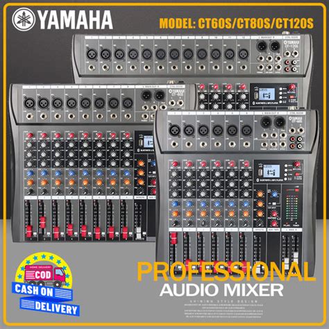 YAMAHA CT60S CT80S CT120S Mixer Propesyonal Na 6 8 12 Channel Mixer