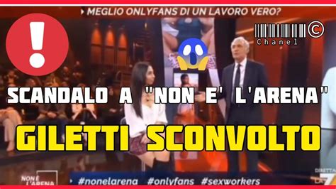 Non L Arena Giletti Sconvolto Giletti Alla Modella Di Onlyfans Mi