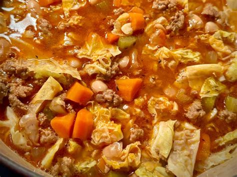 Hungarian Cabbage, Sausage, and Bean Soup Recipe