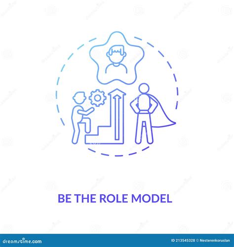 Be Role Model Concept Icon Stock Vector Illustration Of Mentoring