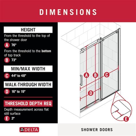 Delta Exuma Matte Black 44 In To 48 In W X 76 125 In H Frameless