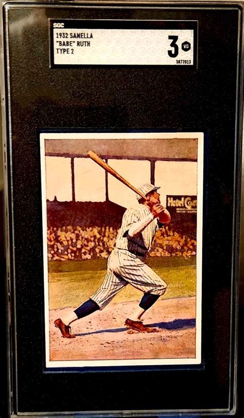 1932 Sanella Type 2 Babe Ruth SGC 3