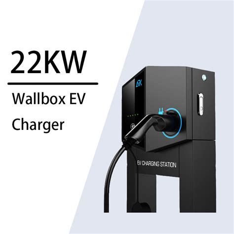 Phase Kw A Charger Station With Electric Car Charging Cable