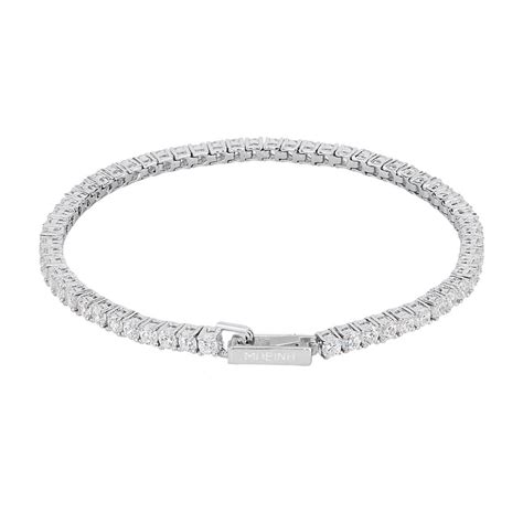 BRACCIALE TENNIS MABINA IN ARGENTO E ZIRCONI Biffi Gioielli