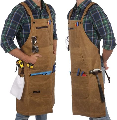 EcoZen Lifestyle Woodworking Shop Apron For Men Carpenter Apron For