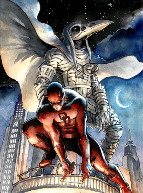 Daredevil And Moon Knight Scarlet Redemption By Daniel Govar In