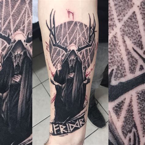 Dark art tattoos for men rune tattoo deer skull | Skull tattoos, Flesh ...