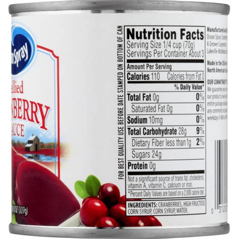 Ocean Spray Cranberry Sauce Jellied 8 Oz From Publix Instacart