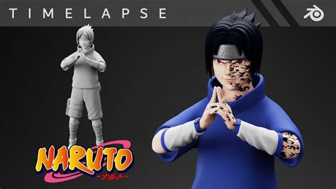 Sculpting Sasuke Naruto Blender 3d Timelapse Youtube