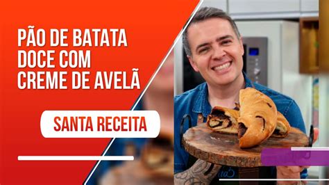 Pão de batata fofinho recheado de creme de avelã YouTube