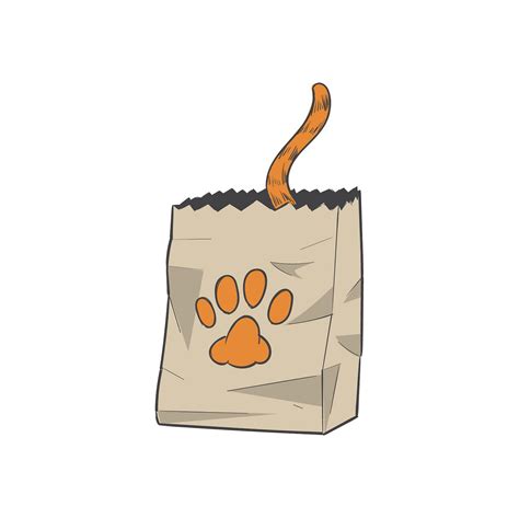 Cat In A Bag Free Illustration 407112