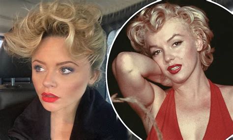 Emily Atack Channels Marilyn Monroe After Ditching Her Long Blonde