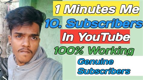 Subscriber Kaise Badhaye 1 Minutes Me 10 Subscriber Genuine Tips