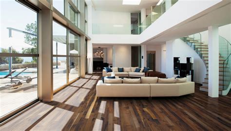 Black Walnut Hardwood Flooring Living Room Contemporary Living