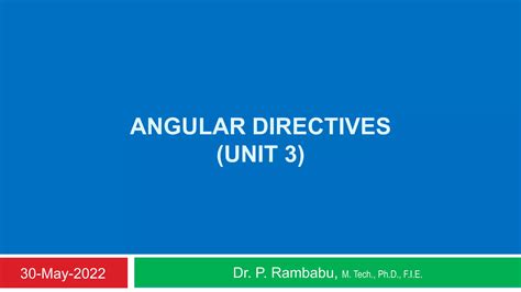 Angular Directives Ppt