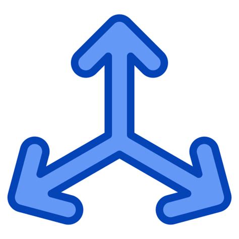 Three Arrows Generic Blue Icon