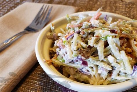 Bacon And Blue Cheese Coleslaw Table And A Chair