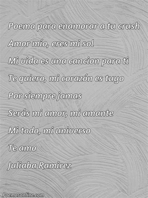 Cinco Poemas Para Enamorar A Tu Crush Poemas Online