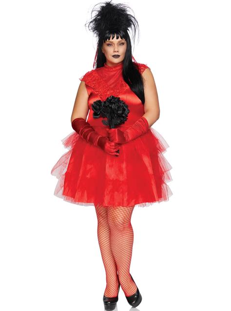 Plus Size Red Bride Halloween Costume Womens Lydia Costume