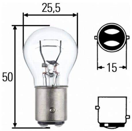 Hella 8GD 002 078-121 BAY15d P21/5W 12V