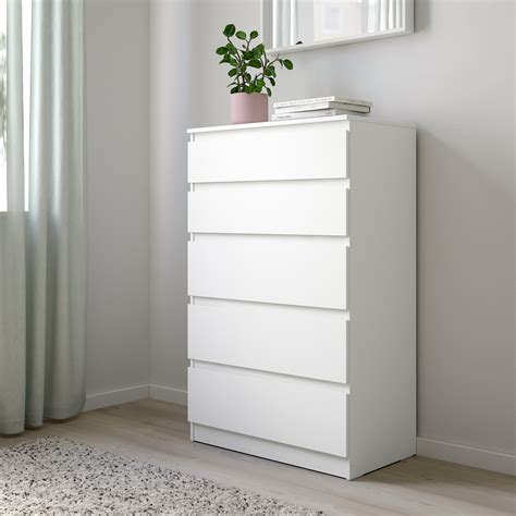 KULLEN Chest Of 5 Drawers White 70x112 Cm IKEA