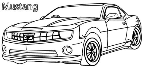 2018 Ford Mustang Coloring Pages - Coloring Pages