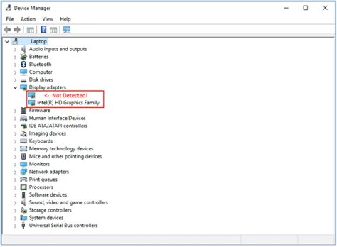 Как решить проблему, из-за которой Windows 10 не определяет видеокарту ...