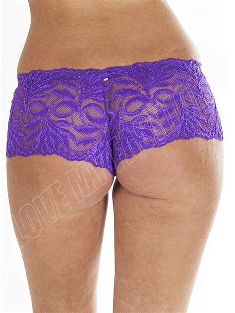 New Womens Ladies Full French Lace Boxer Shorts Briefs Knickers Sexy Underwear Ebay