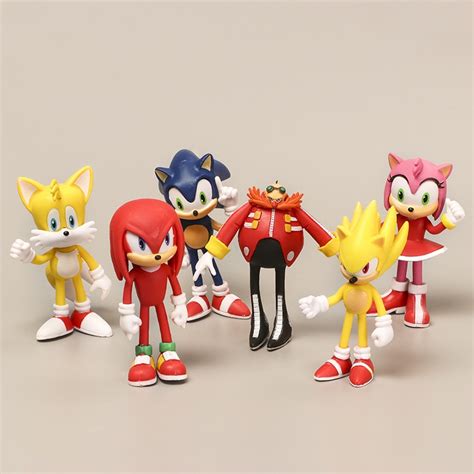 Sonic The Hedgehog Serie Figura De Acci N Super Tails Knuckles Amy