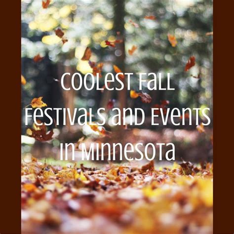 Minnesota Fall Festivals 2025 - Carl Morgan