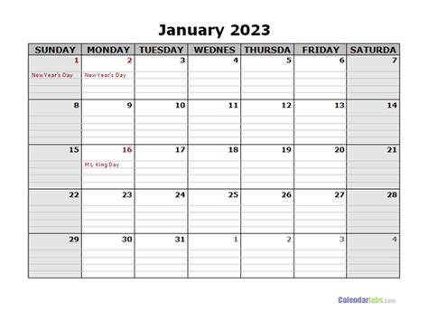 Weekly Planner Printable 2023