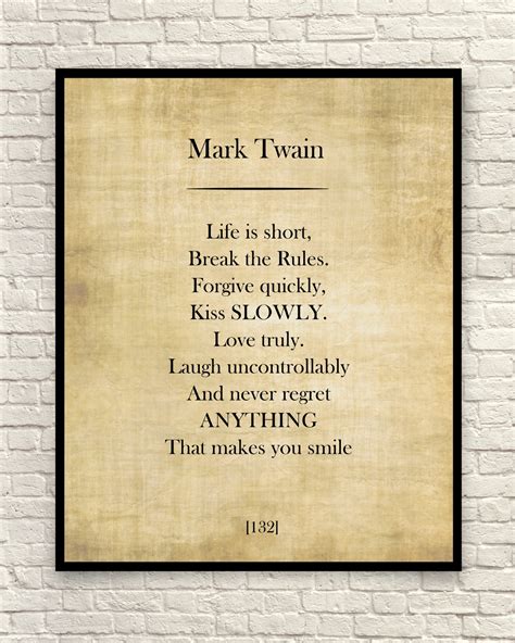 Mark Twain Quote Mark Twain Art Print Mark Twain Book Page