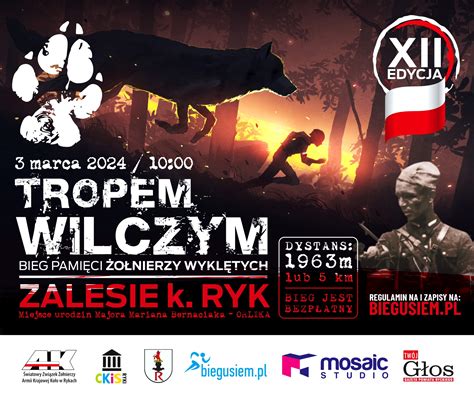 Tropem Wilczym Bieg Pamięci Żołnierzy Wyklętych w Zalesiu k Ryk