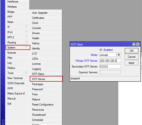 Cara Setting NTP Client Di Mikrotik