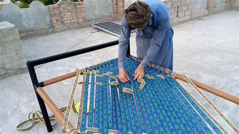 How to make charpai| How to weave charpai| Charpai making in village life. | Charpai, Village ...