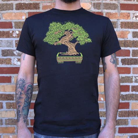 Bonsai T Shirt Mens Beijooo Tee Tree Graphic Shirts Silkscreen