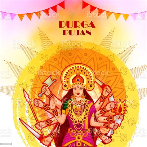 인도 휴일 Dussehra 행복 Durga Puja 축제 배경 0명에 대한 스톡 벡터 아트 및 기타 이미지 0명