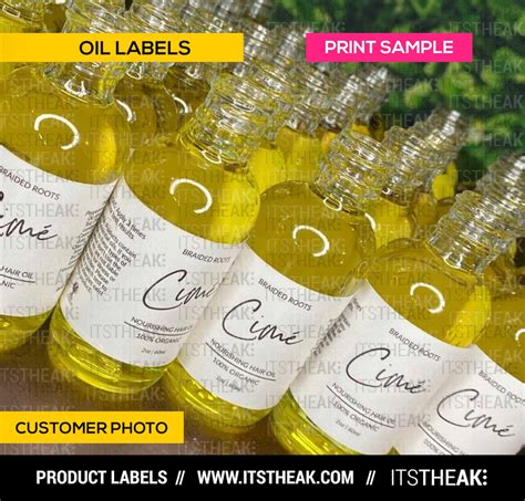 Oil Labels Customized For Your Brand Oil Bottle Label Oil | Etsy