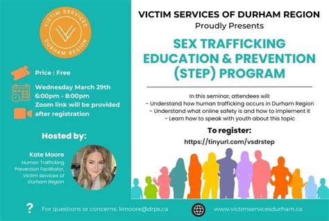 Sex Trafficking Education And Prevention Step Program Durham Regional Police Service