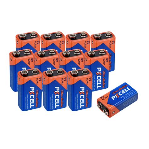 Pkcell High Energy 9v Batteries 12 Pack Alkaline Garage Door 9 Volt Batteries