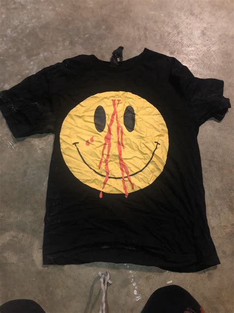 Vlone Testing Smiley Face Tee Grailed