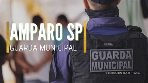 Apostila Guarda Municipal De Amparo SP Dicas De Estudo Para Concursos