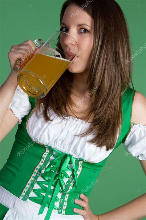 Woman Drinking Beer — Stock Photo © keeweeboy #2374196