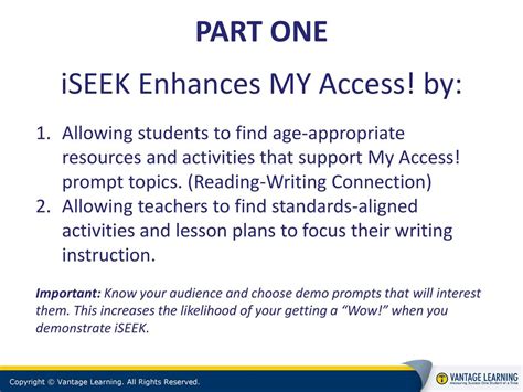 Iseek Education In The My Access Classroom Ppt Download