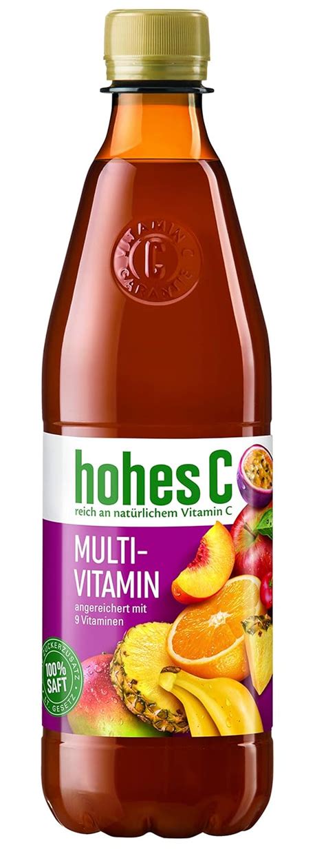 Hohes C Multivitamin 100 Saft 12er Pack 12 X 500 Ml Amazon De