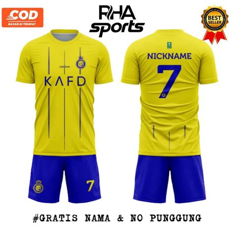 Jual Baju Jersey Al Nassr Home Terbaru 2023 2024 Shopee Indonesia