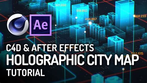 INSANE Holographic City Map Tutorial from Scratch - Cinema 4D & After Effects - YouTube