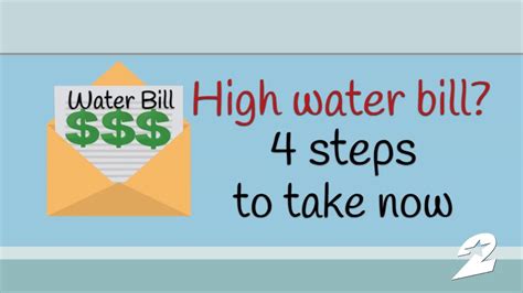 4 Steps To Take If You Get A High Water Bill YouTube