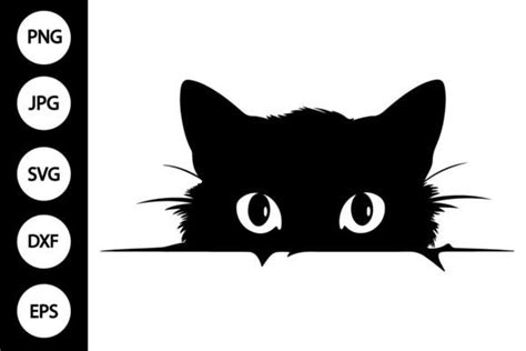 Peeking Cat Svg Graphic By Mydigitalart Creative Fabrica