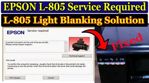 Epson L805 Error All Lights Blinking Quick Solution EPSON L805